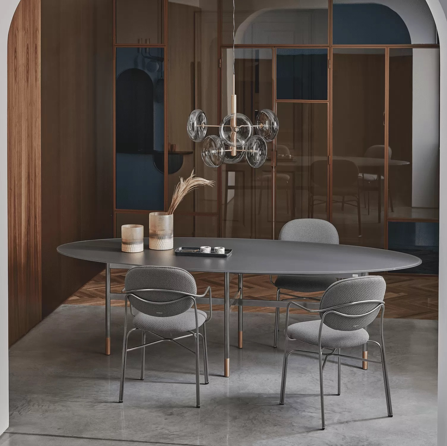 Glamour Elliptic Dining Table