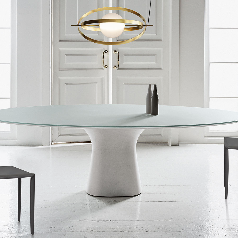Podium Elliptic Dining Table