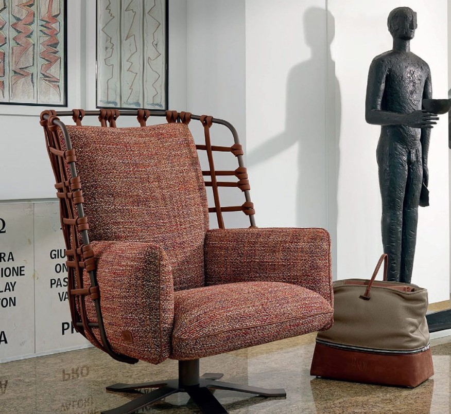 Cocoon Swivel Armchair - Thumbnail 2