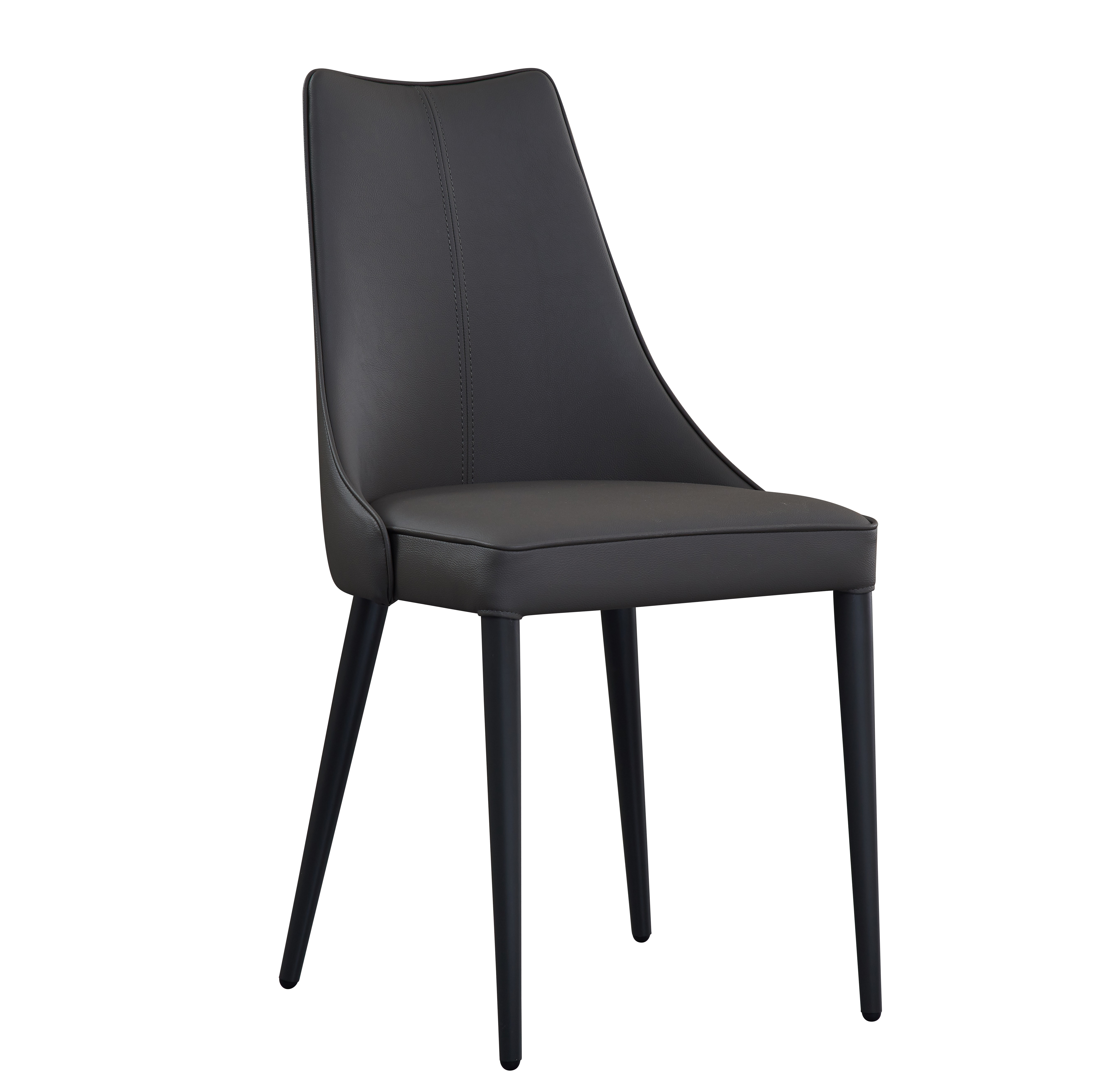 Bosa-Moderna Dining Chair in Grey Front View.jpg