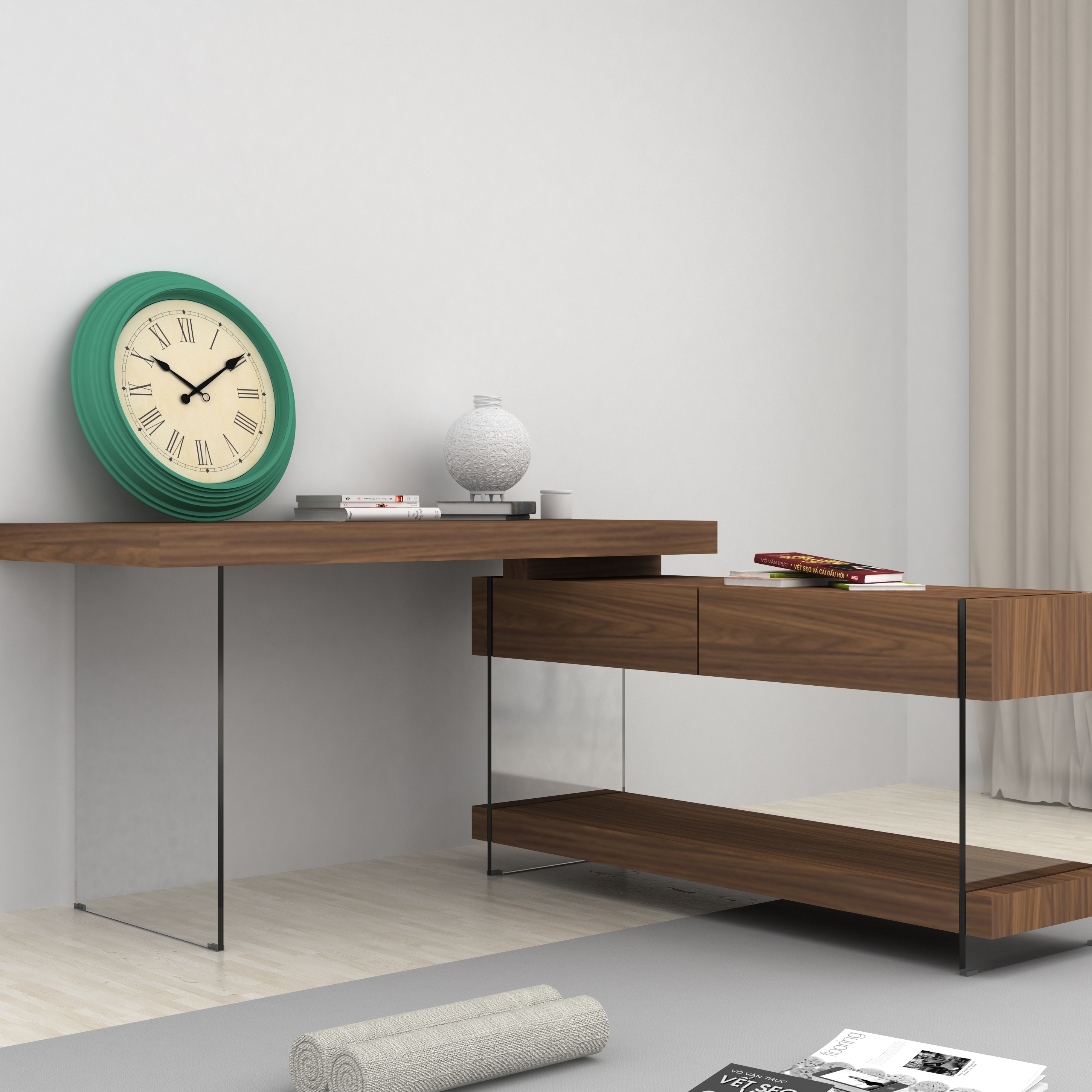 Elm Desk in Walnut