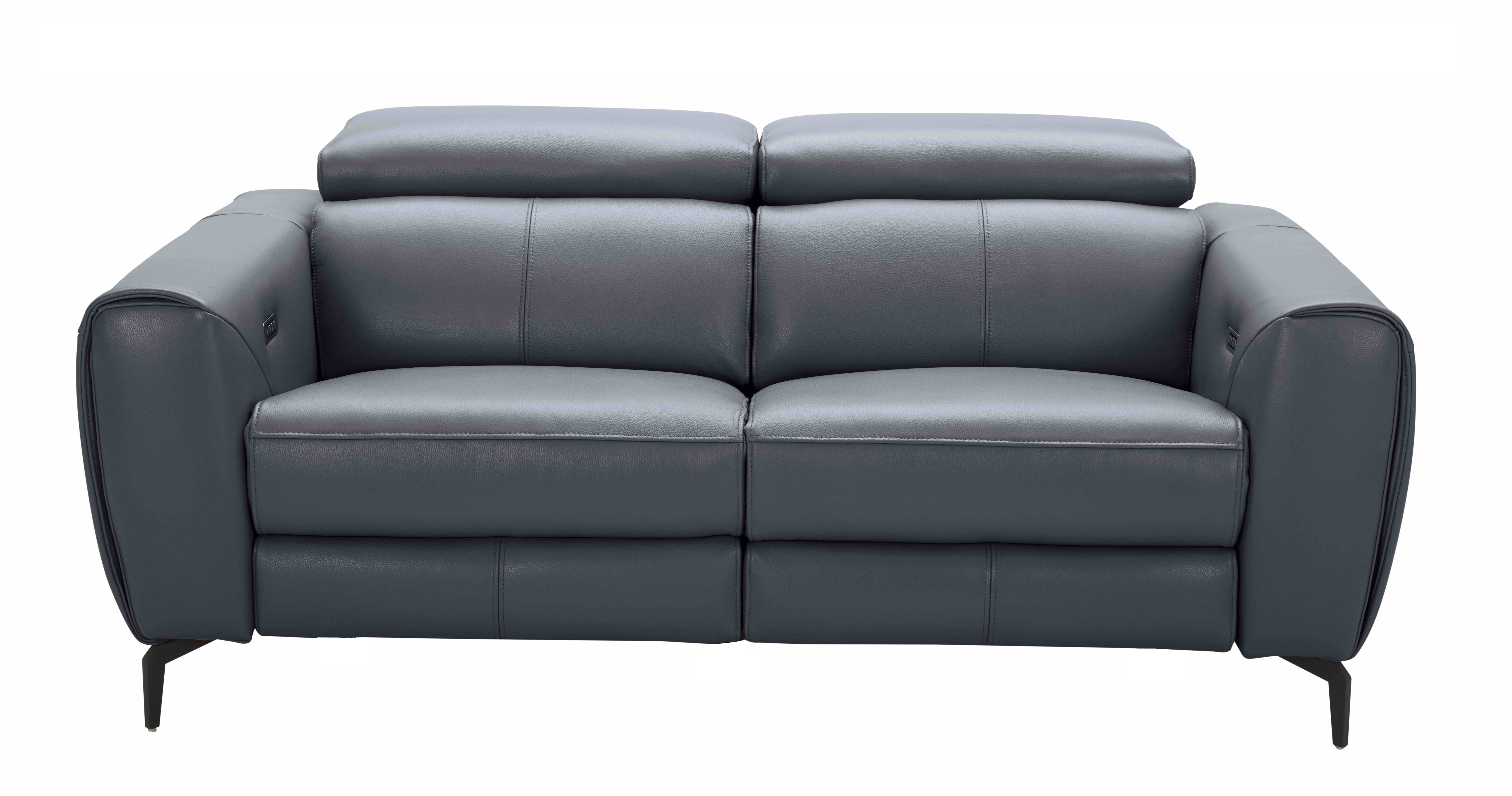 Lorenzo Loveseat Blue-Grey Front View HQ.jpg