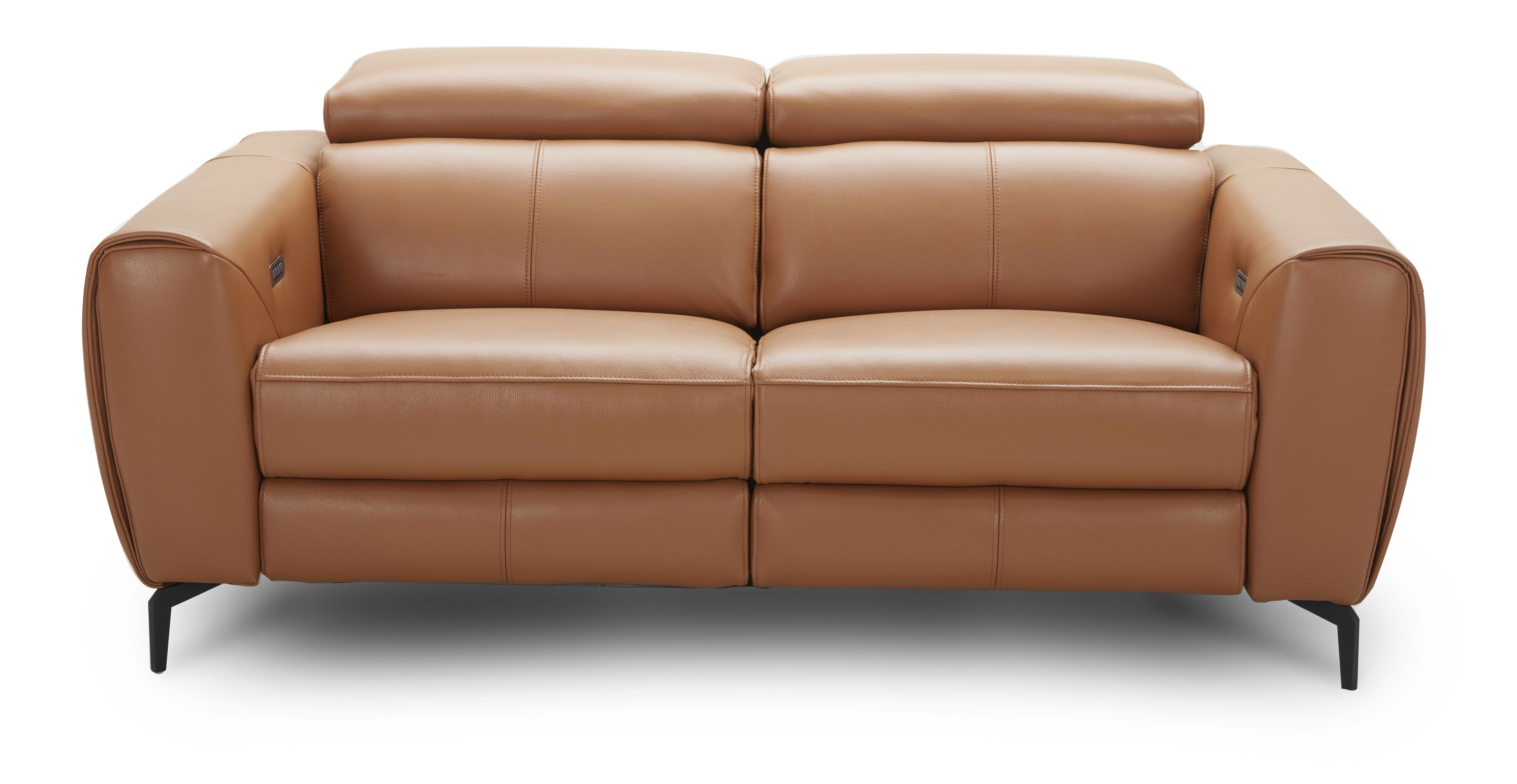 Lorenzo Loveseat Caramel Front View HQ.jpg