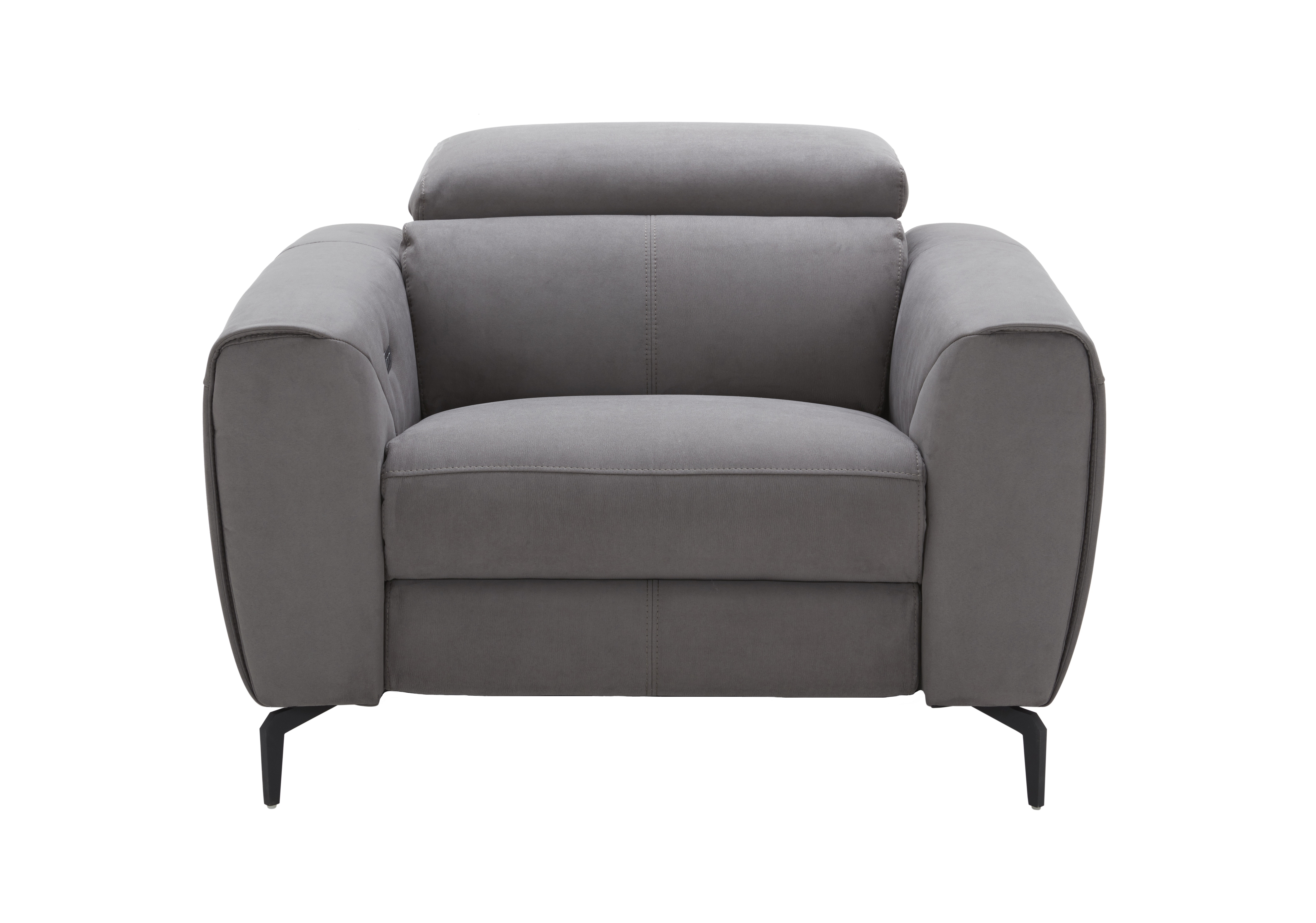 Lorenzo Grey Fabric Chair Front View.jpg