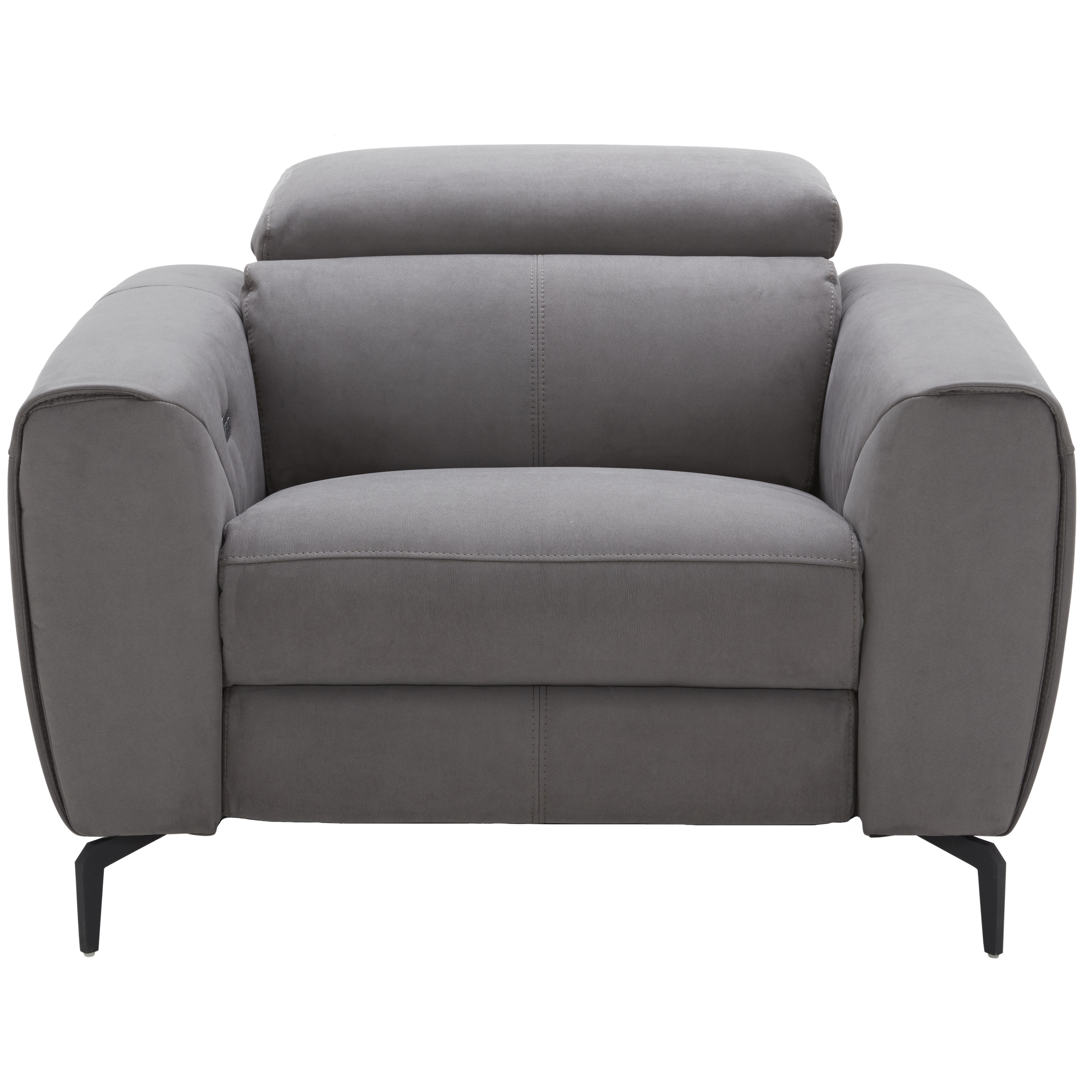 Lorenzo Grey Fabric Chair Front View.jpg