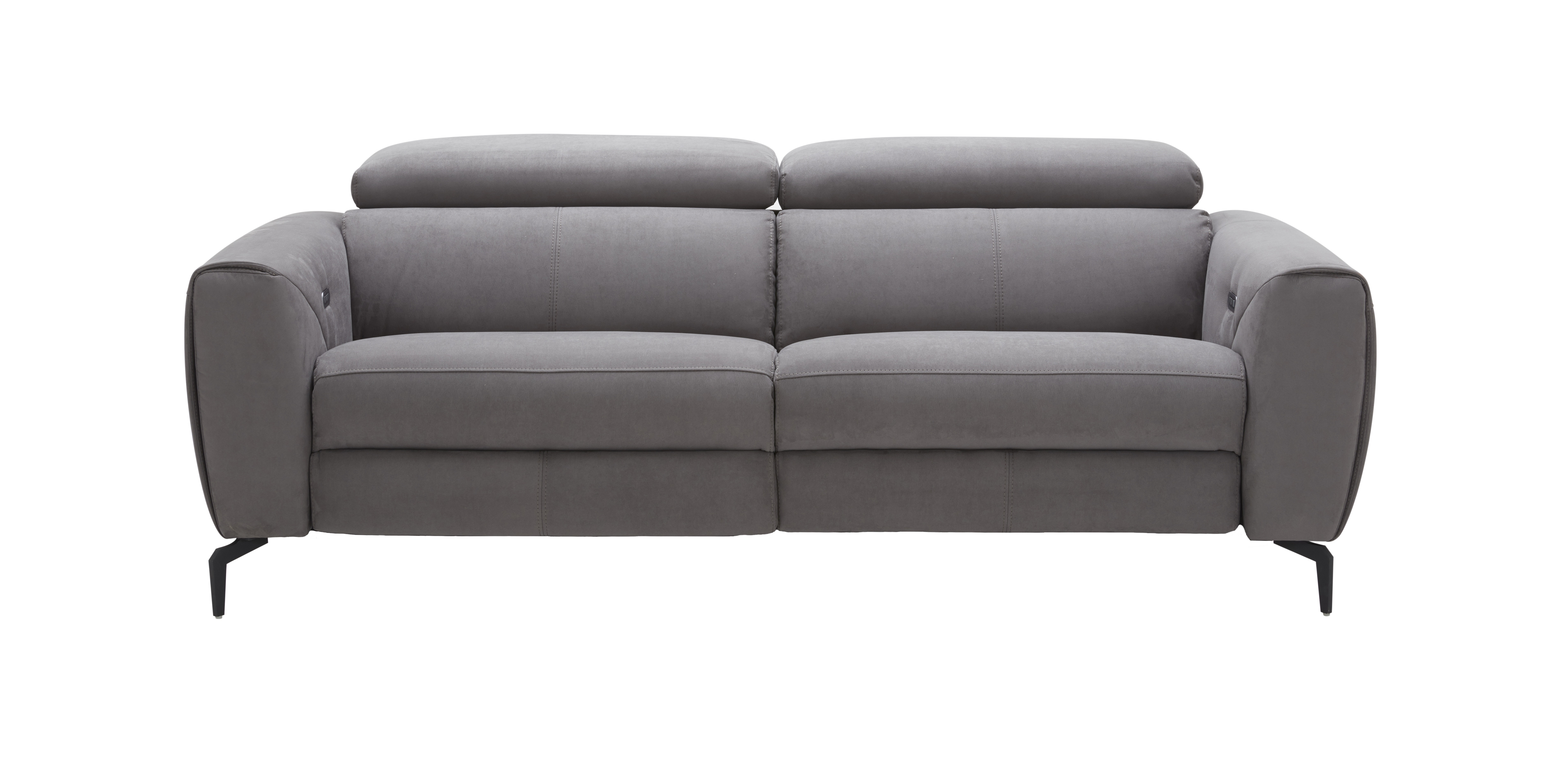 Lorenzo Grey Fabric Sofa Front.jpg