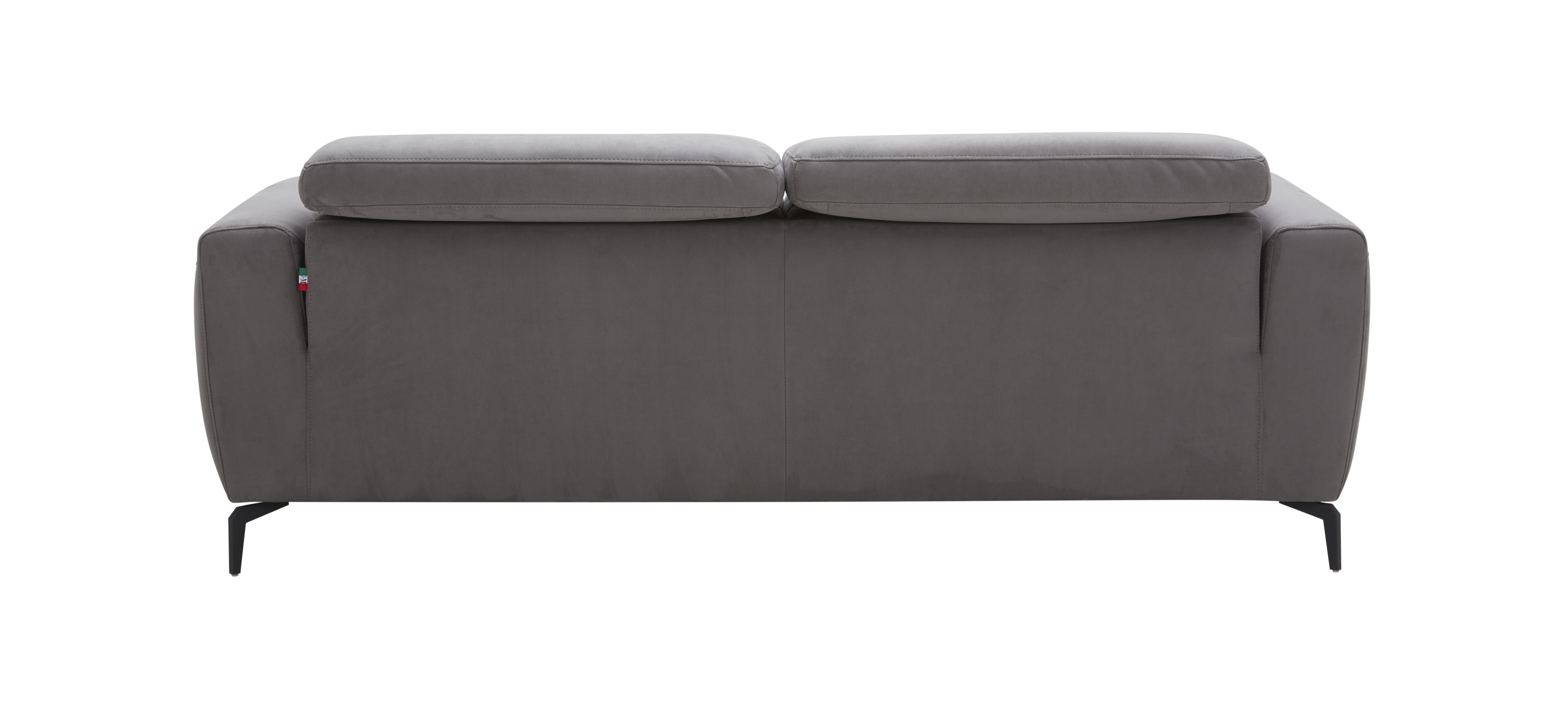 Lorenzo Grey Fabric Sofa Back View.jpg