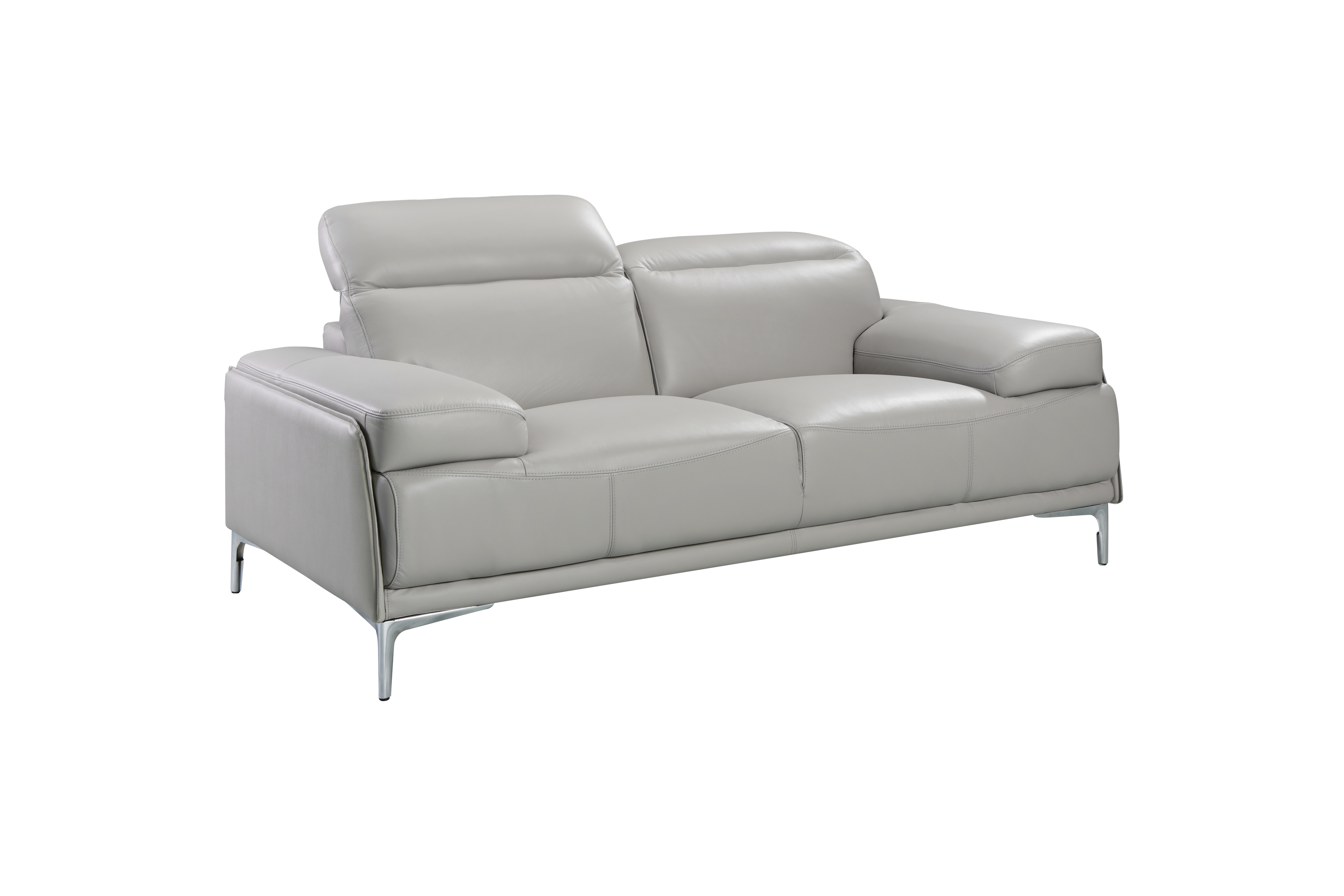 Nicolo Light Grey Love Seat Side View.jpg