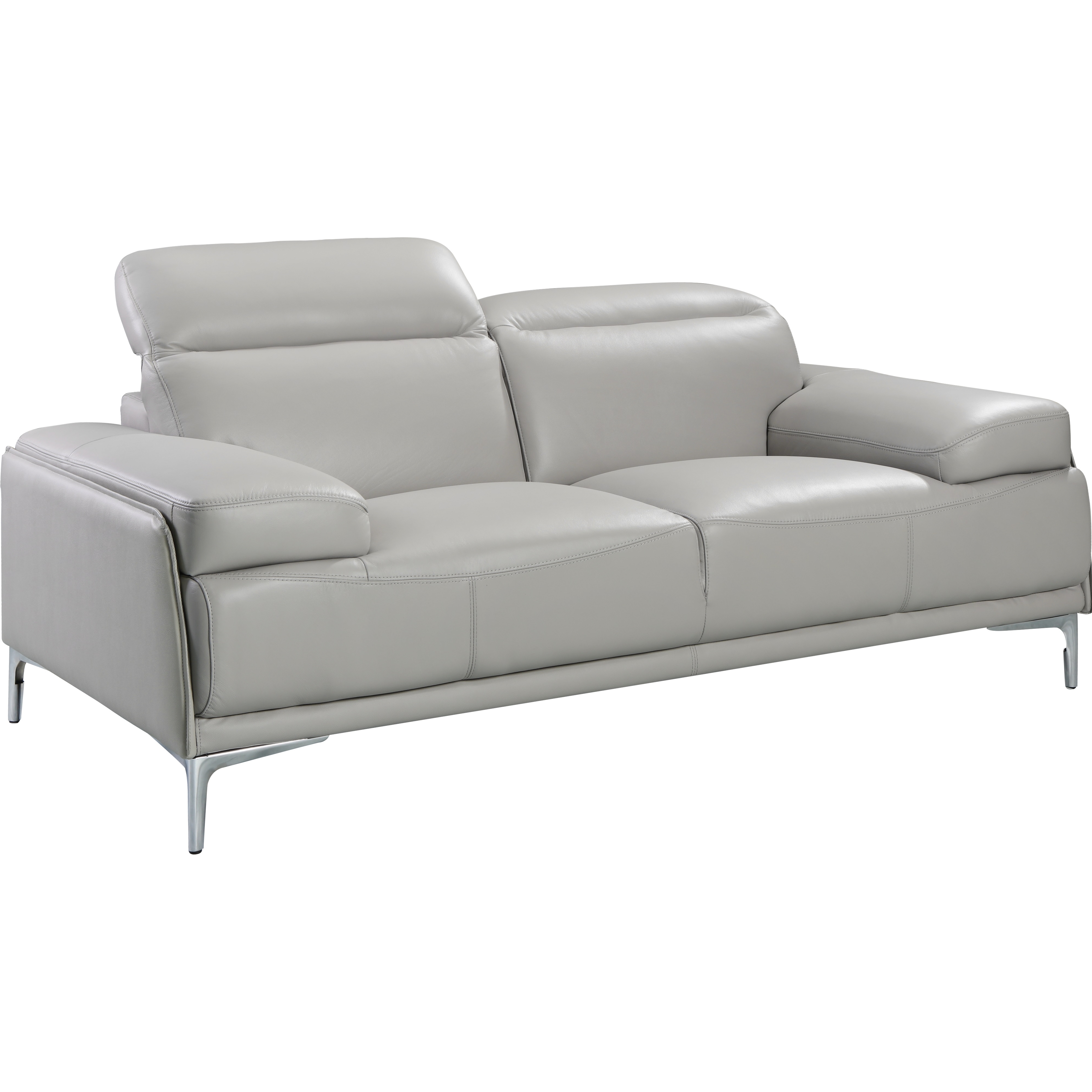 Nicolo Light Grey Love Seat Side View.jpg
