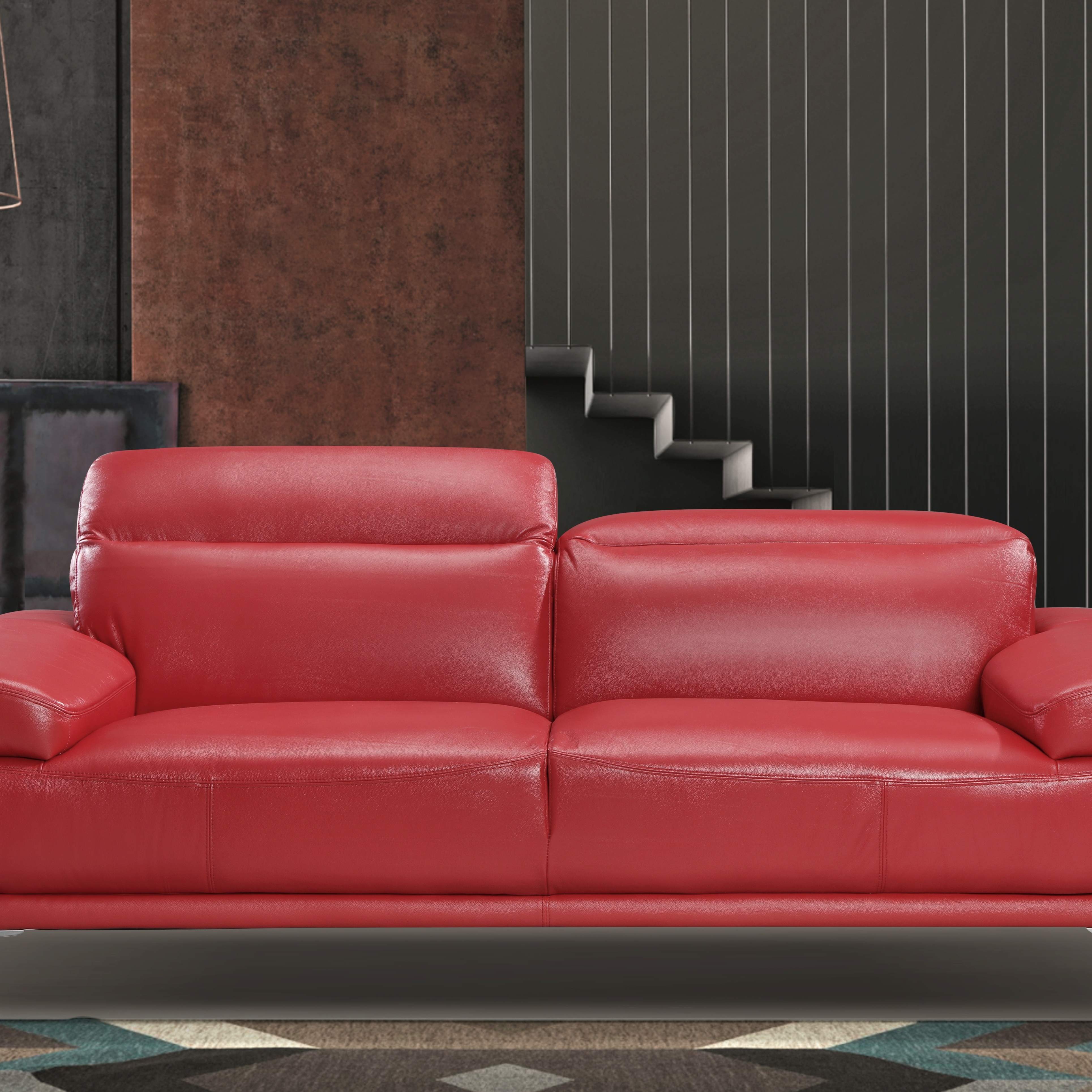 Nicolo Red Sofa Room Setting Front View.jpg