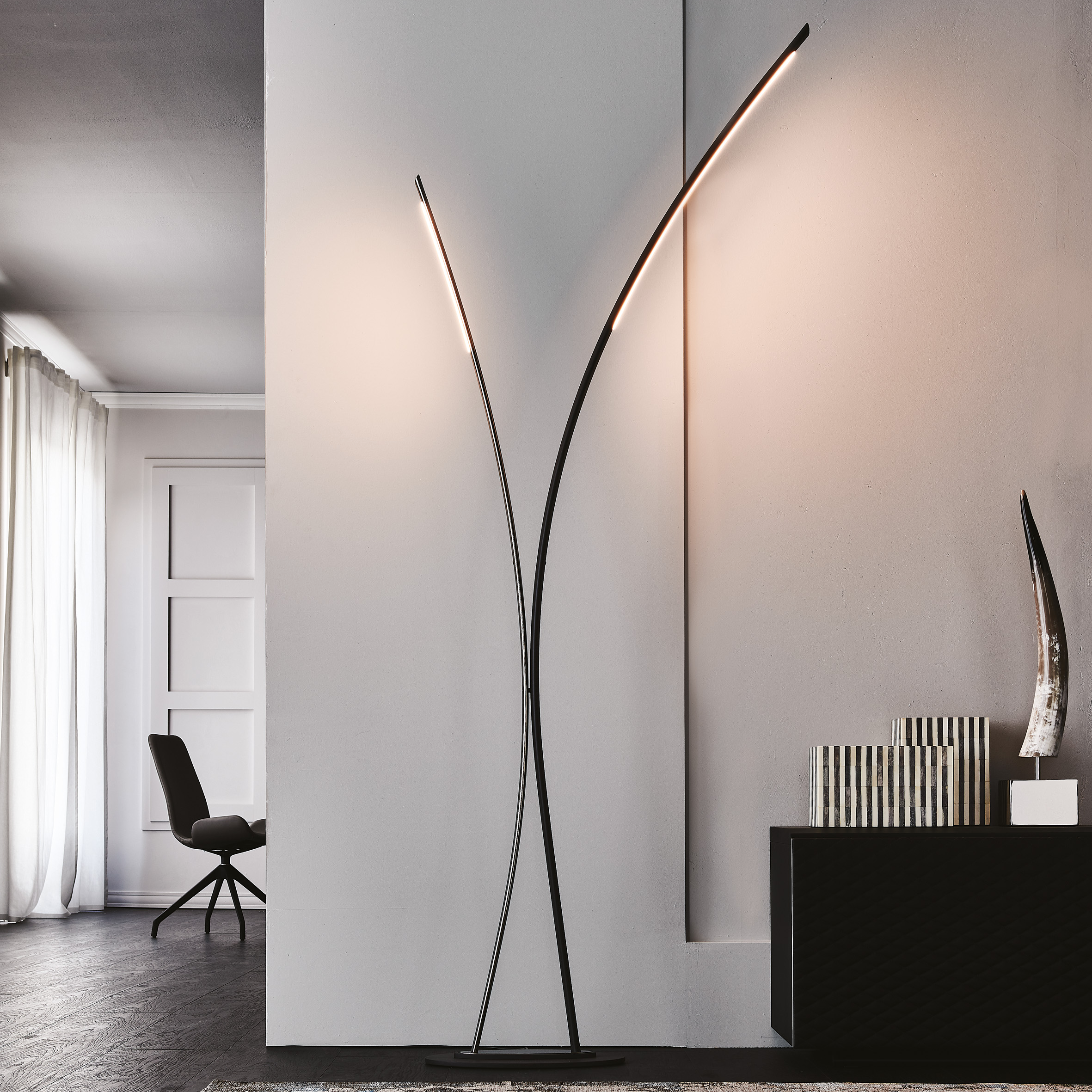 Twin Floor Lamp