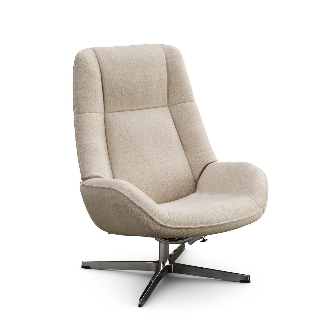 Roma Fabric Recliner and Ottoman by Kebe