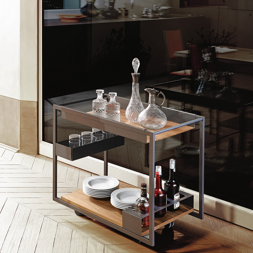 Mojito Wood Trolley Table - Thumbnail 2