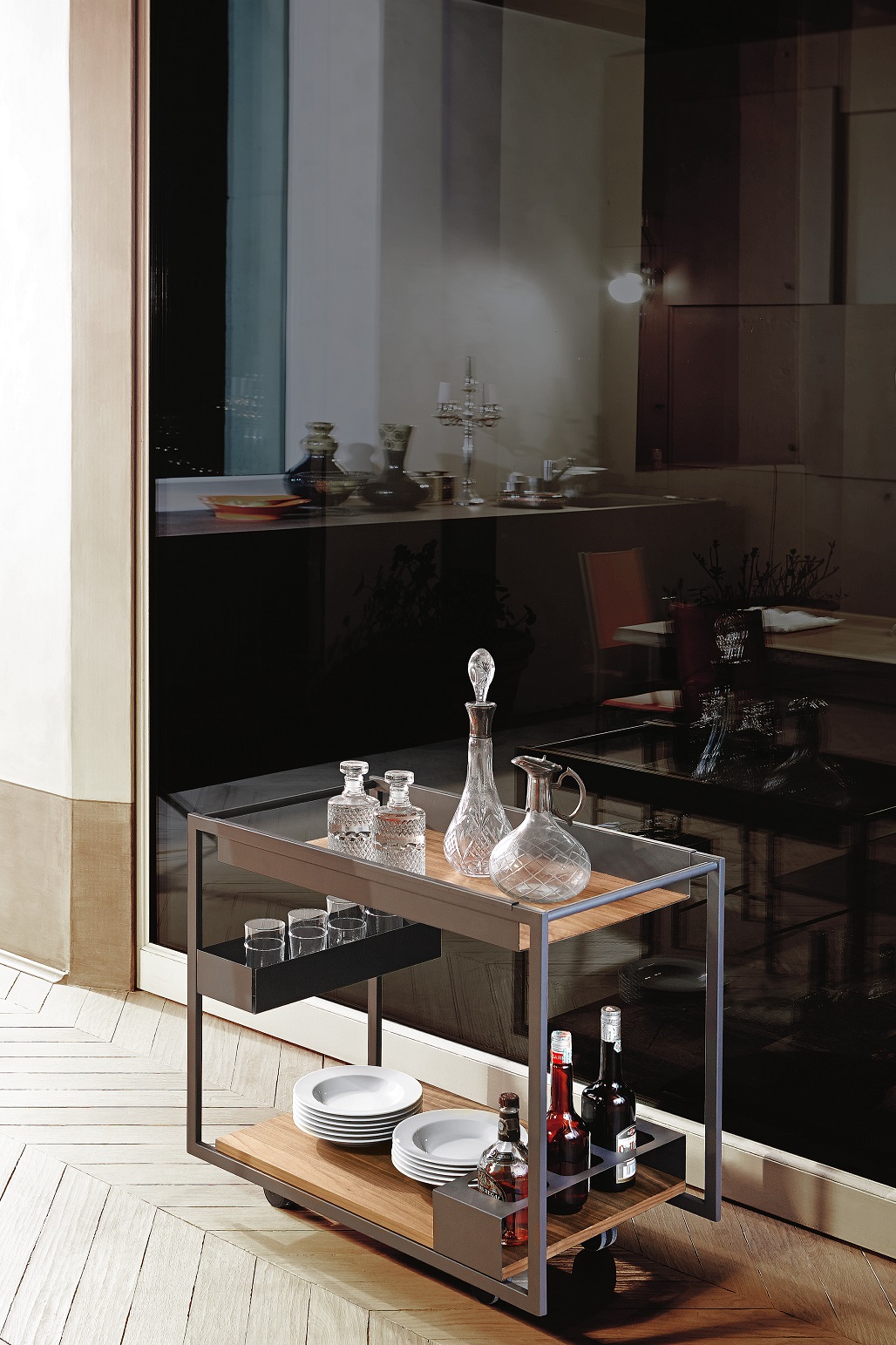 Mojito Wood Trolley Table