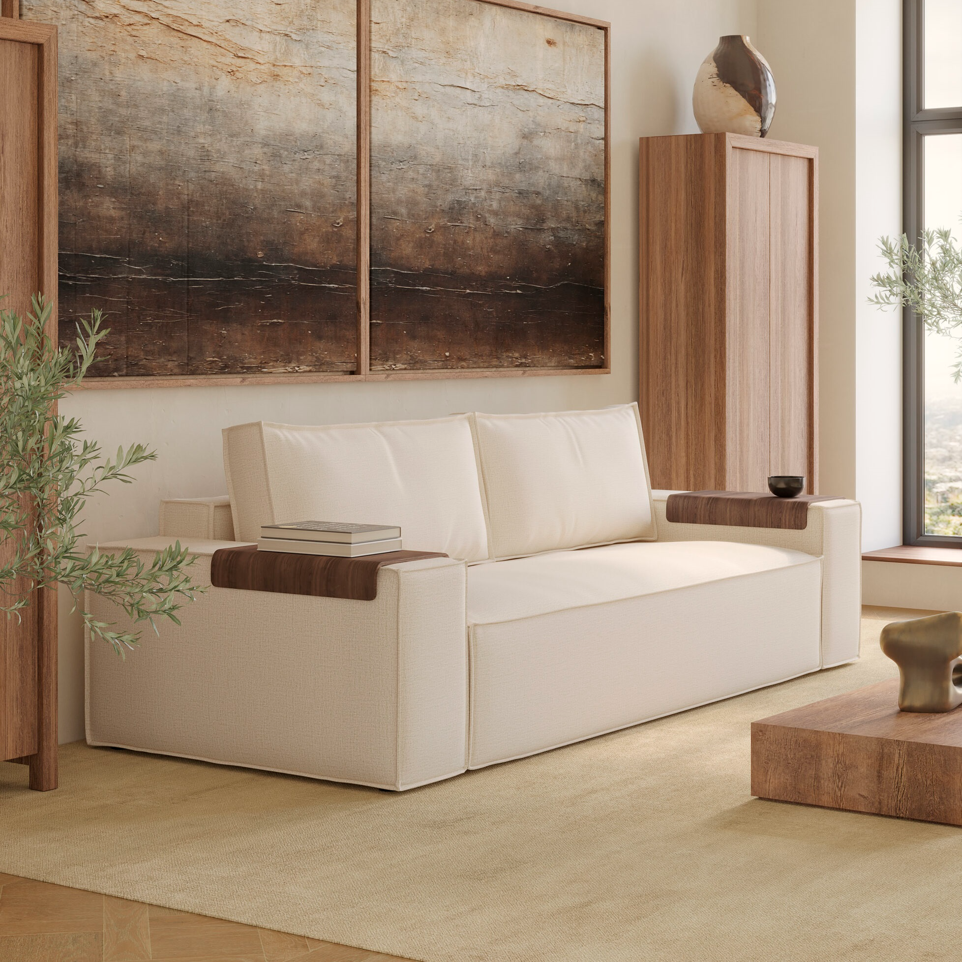 Newilla Sofa Bed with Wide Arms