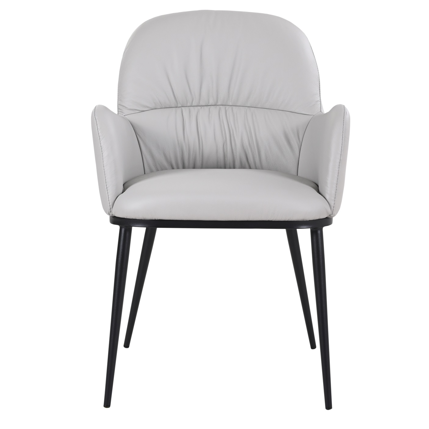 Kora Armchair Model 61220P - Pewter 804 Front.jpg