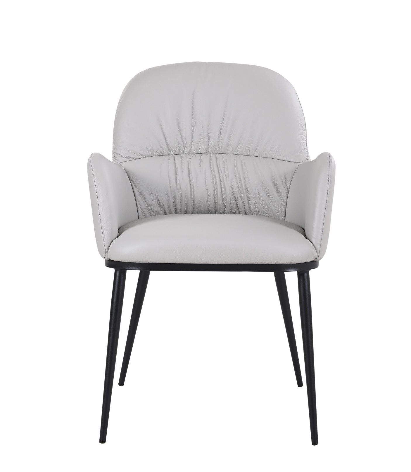 Kora Armchair Model 61220P - Pewter 804 Front.jpg