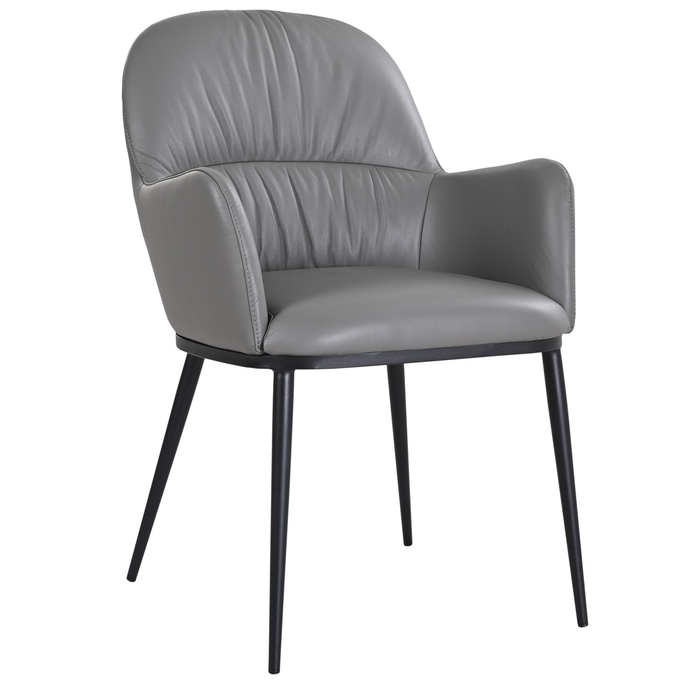 Kora Armchair Model 61220P - Charcoal Grey 801 Side_1.jpg