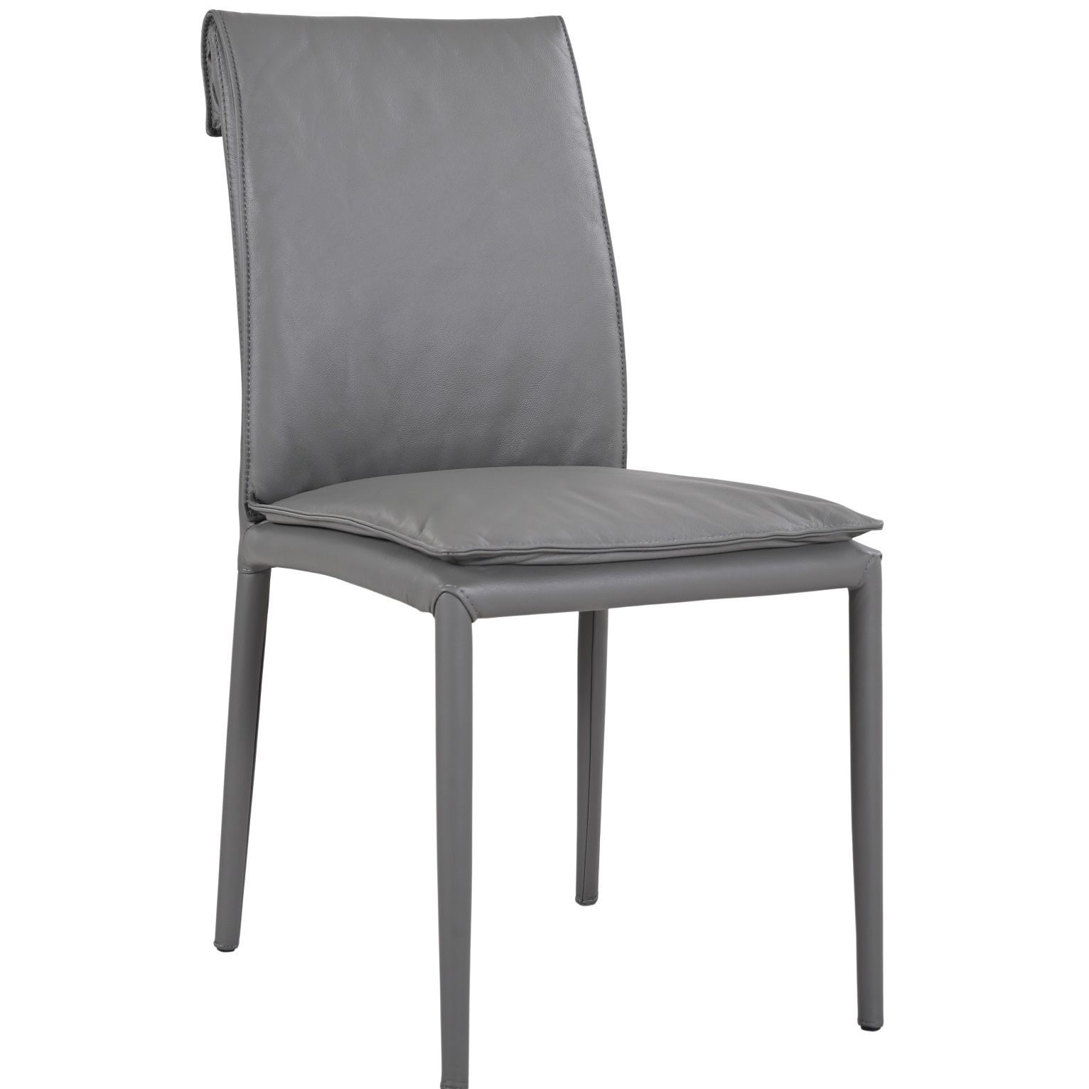Togo Chair Model 61238M - Charcoal Grey 801 Side.jpg