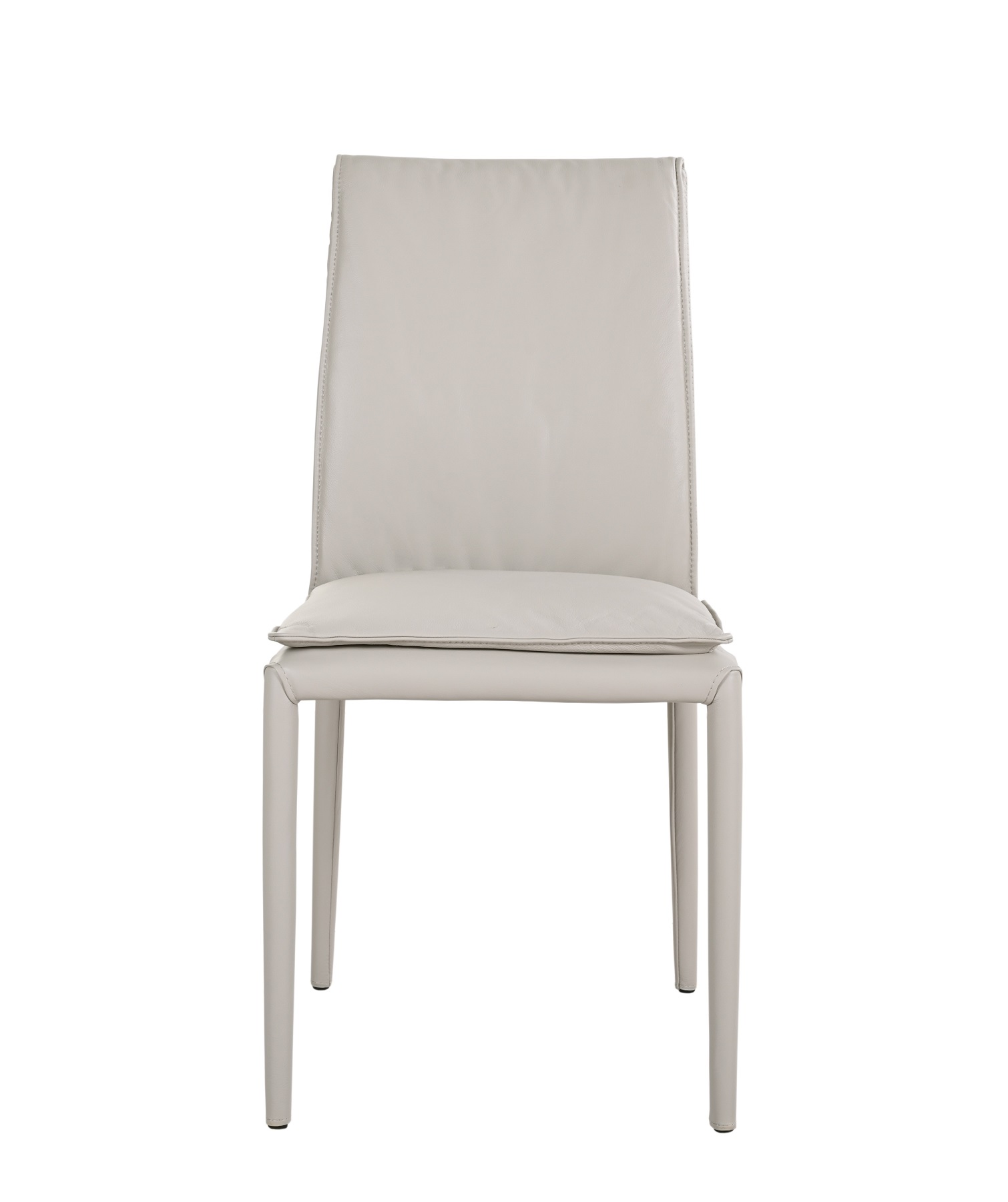 Togo Chair Model 61238M - Light Grey 820 Front.jpg
