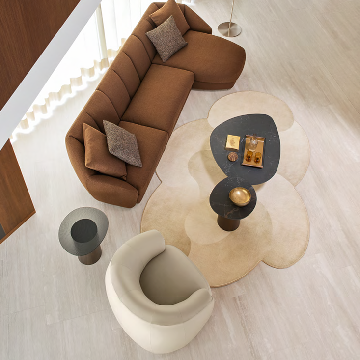 CS7263-B Curved Rug