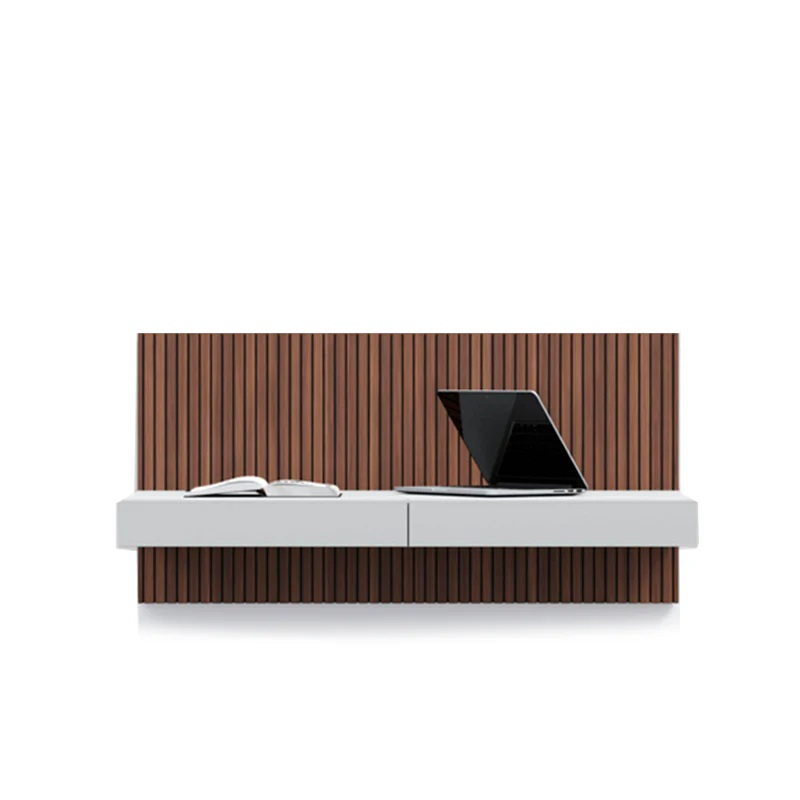 All Walnut Wall Desk