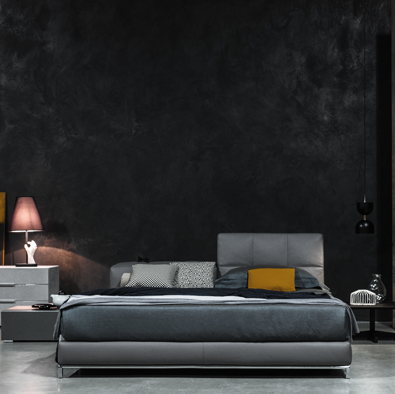 Nick Leather Bed