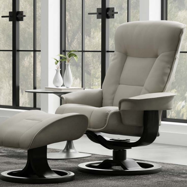Fjords Bergen R Recliner & Foot Stool